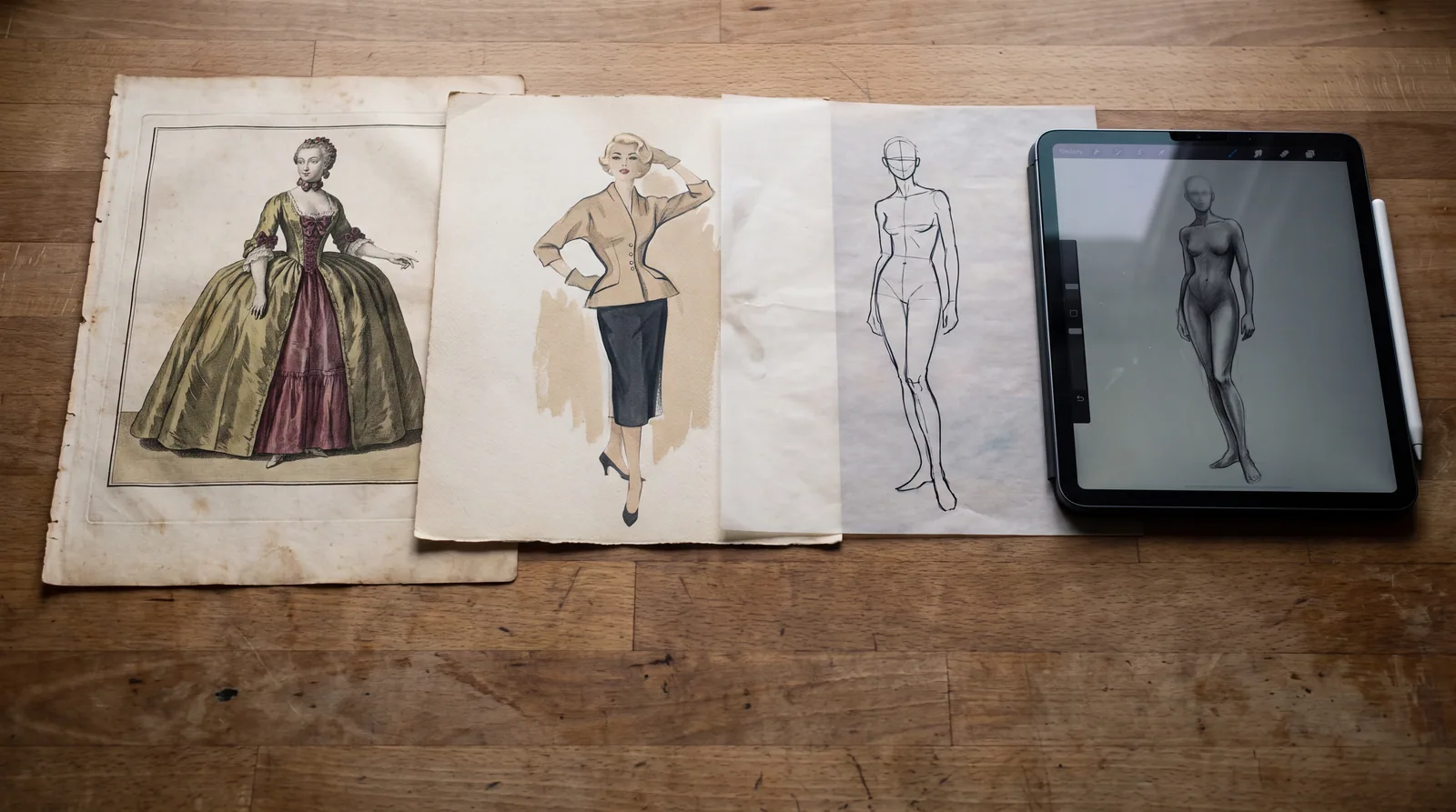 A TRANSFORMAÇÃO DOS DESENHOS DE MODA AO LONGO DOS SÉCULOS!