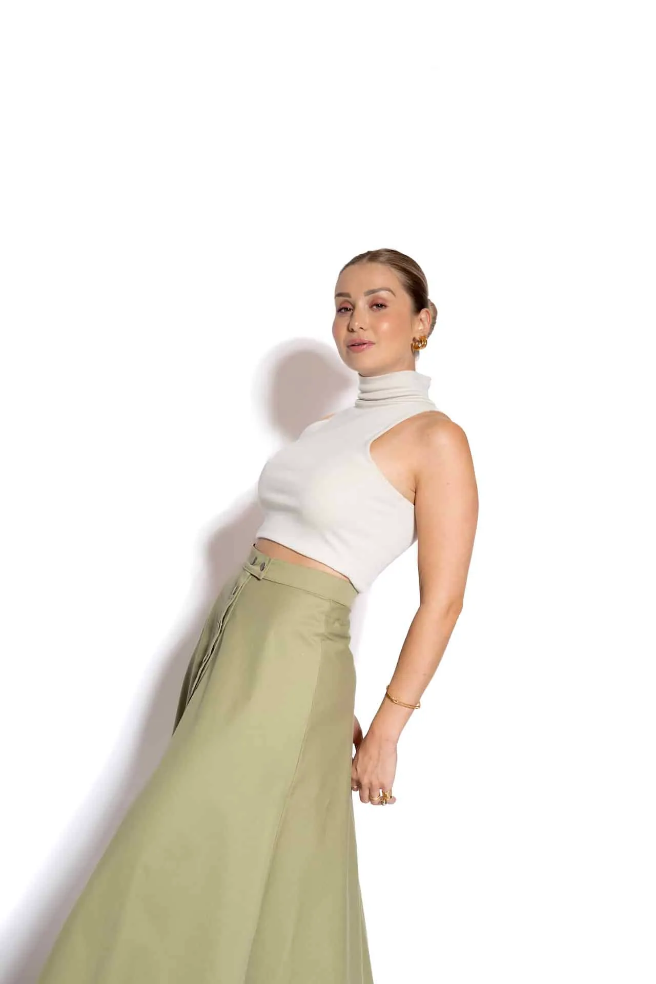 Blusa Cropped Regata Gola Alta — foto 4 de 4