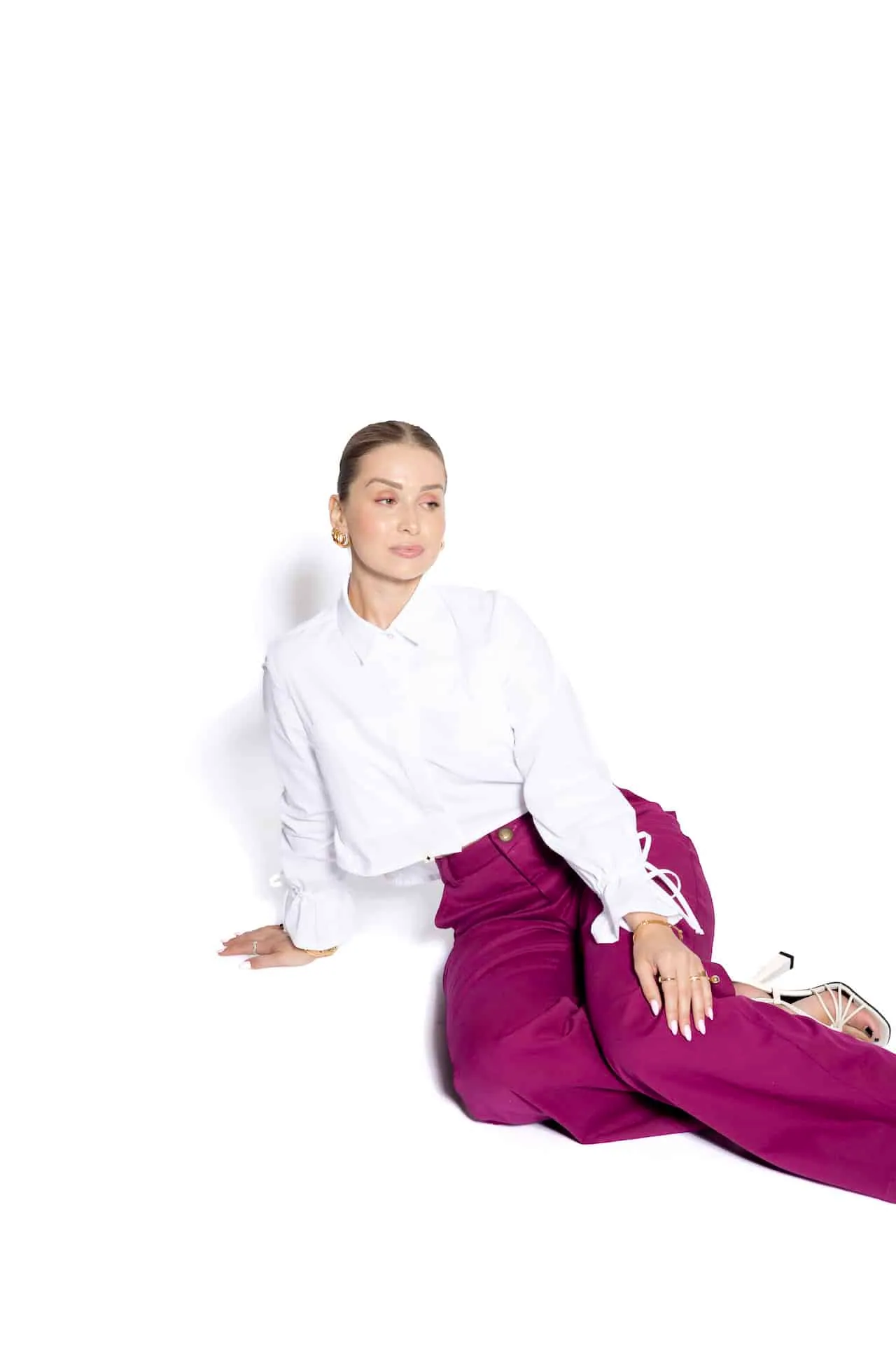 Calça Pantalona com Bolso Faca — foto 1 de 5