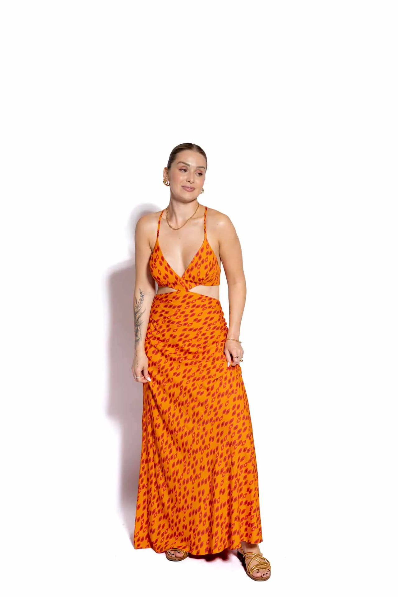 Vestido Longo com Recorte — foto 4 de 5