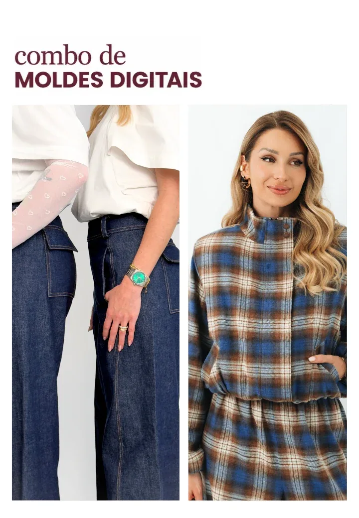 Molde Digital – Combo Calça Perséfone + Jaqueta Garden — foto 1