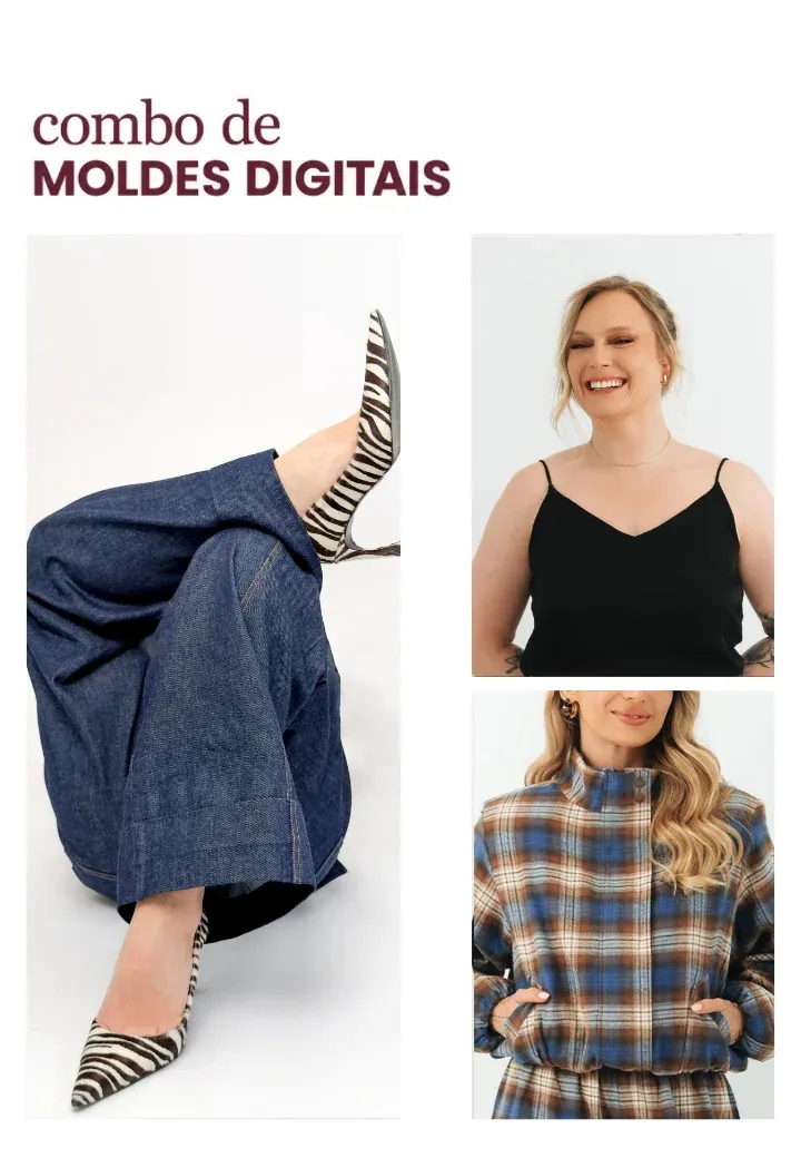 Molde Digital – Combo Calça Perséfone + Regata Helena + Jaqueta Garden — foto 1