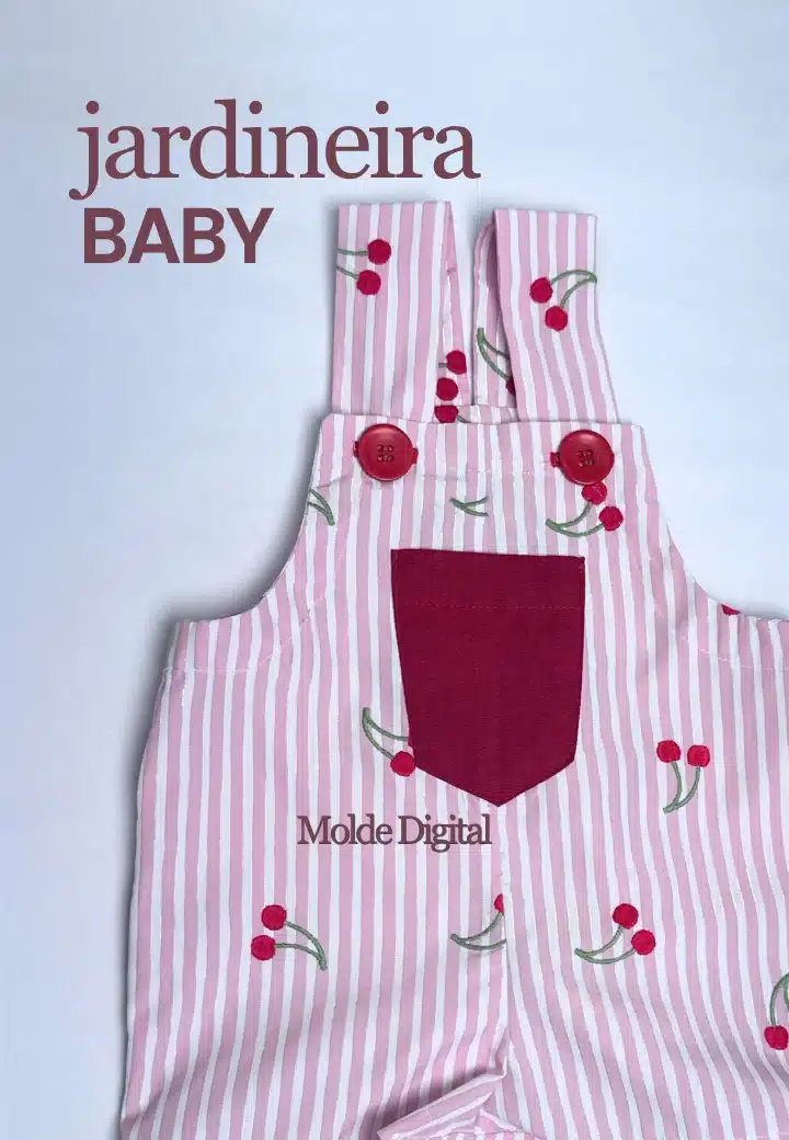 Molde Digital - Jardineira Baby